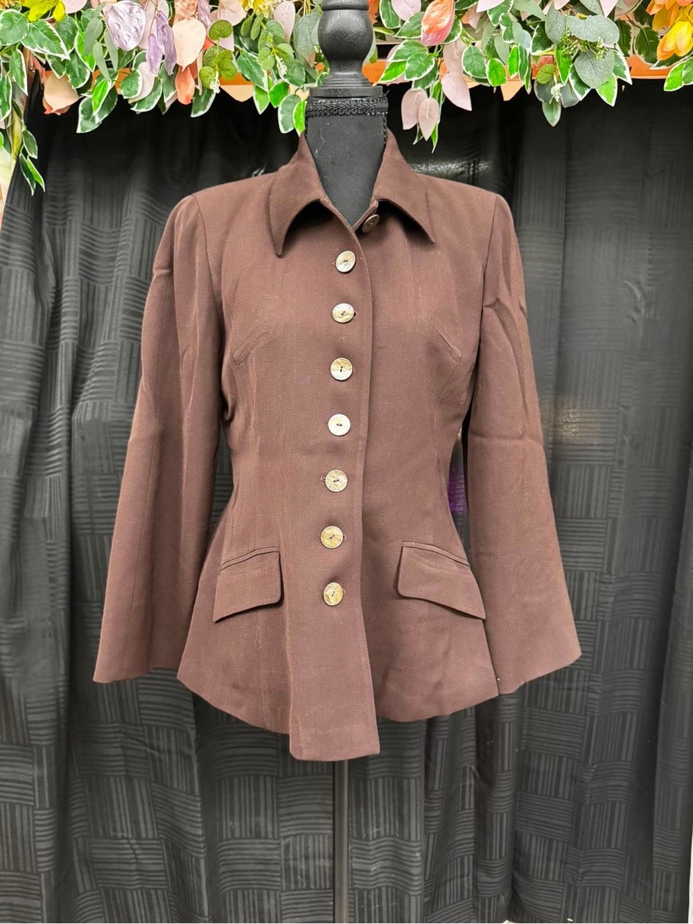 Vintage Myrene de Premonville Paris Brown blazer size vintage 8